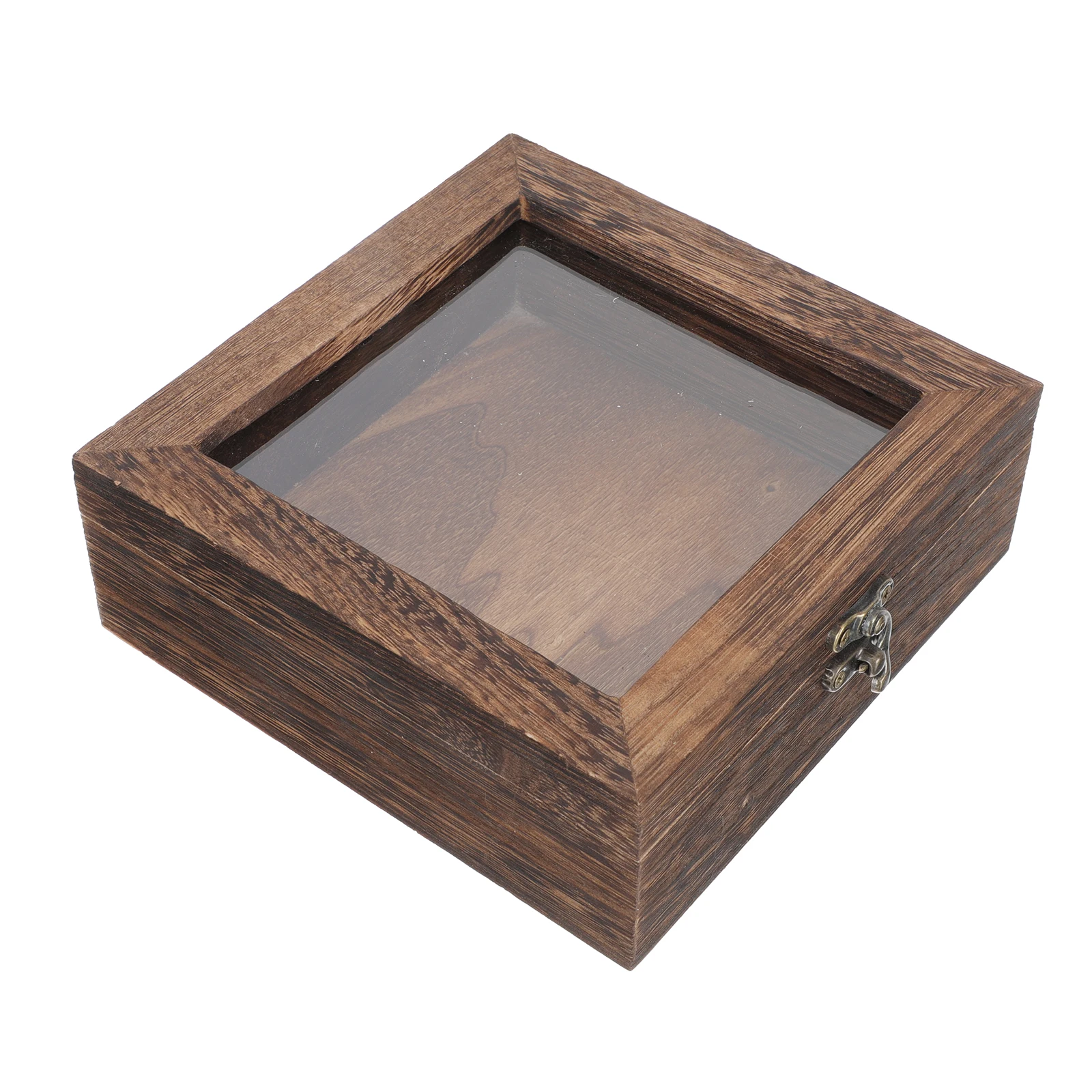

Butterfly Specimen Box 15x15x4.5cm Wooden Display Case for Insect Jewelry Collectibles Storage Dustproof Retro