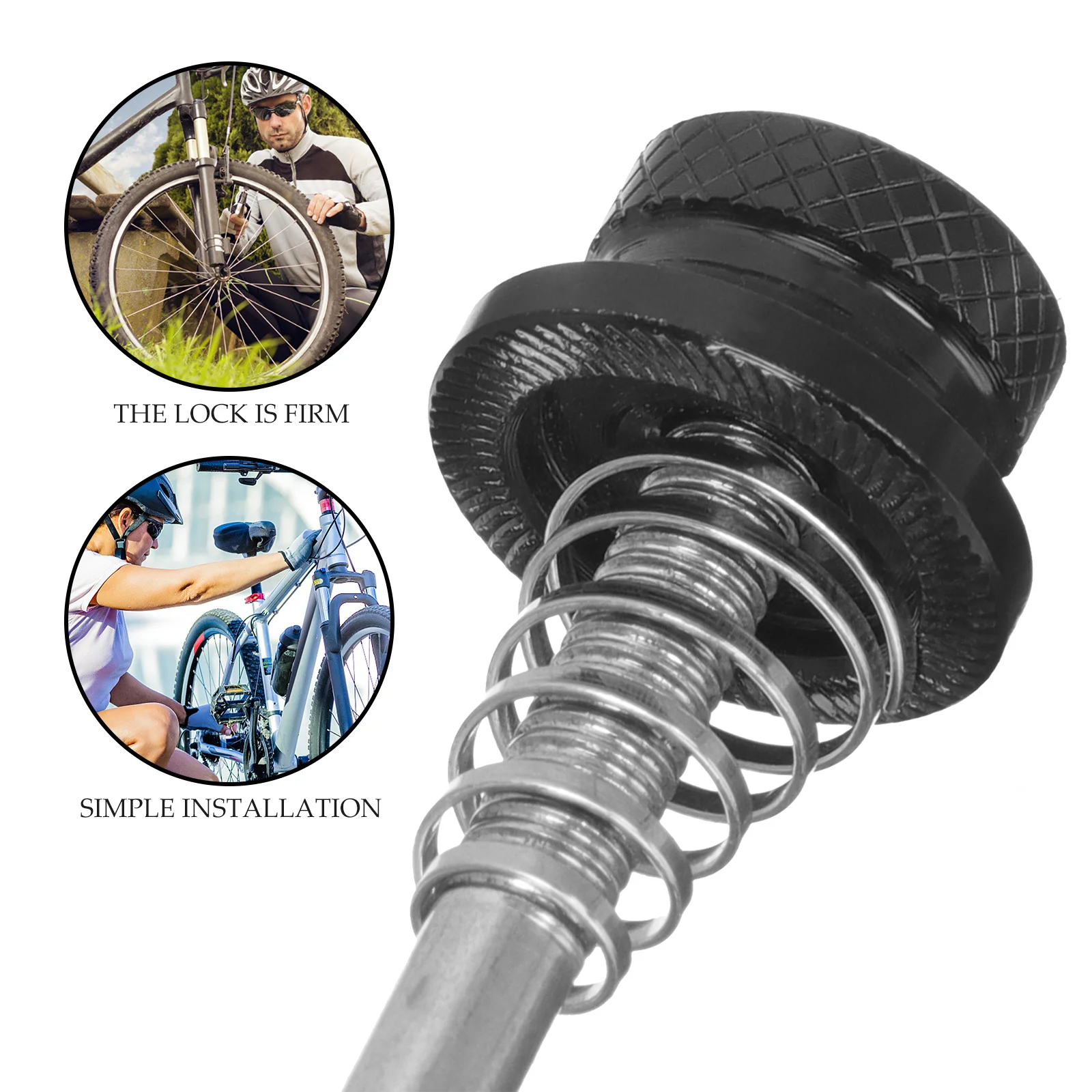 1Set Universal Metal Bike Skewer with Springs Professional Part Anti Theft Cycling Wheel Parts Replacement