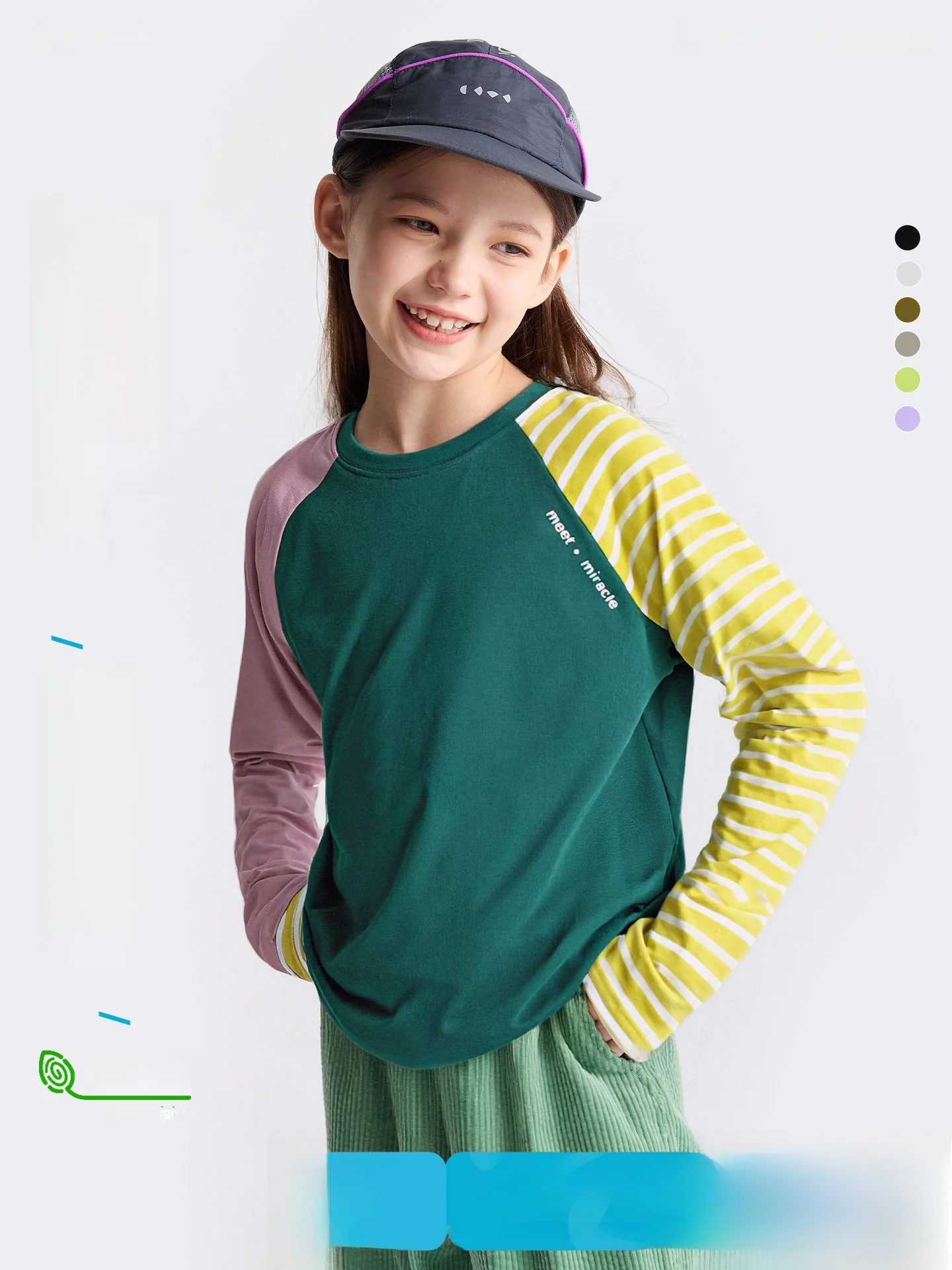 

Gurui Diary Children's Silk T-Shirt Spring 2026 Lightweight Long Sleeve Unisex Casual Breathable Top for Kids And Toddlers