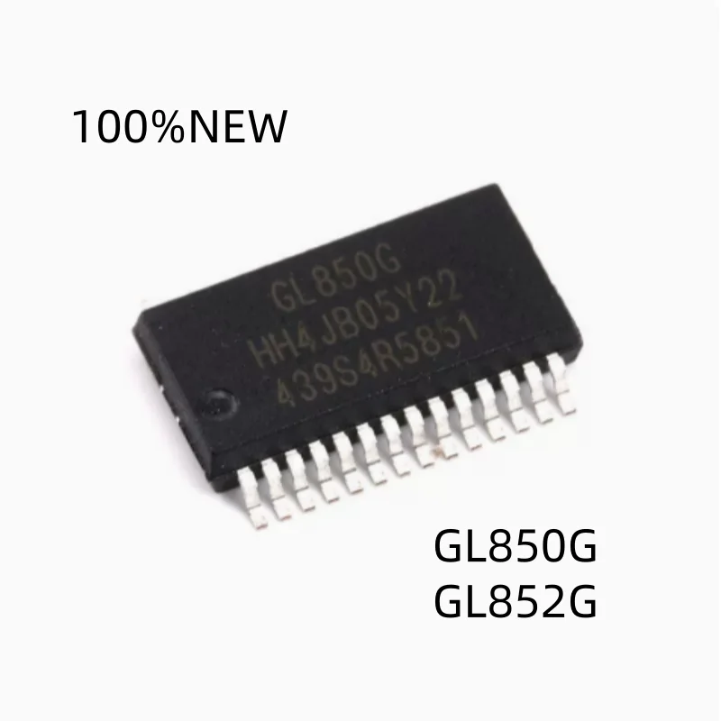 (10 Pieces) 100% New Gl850G Gl852G Ssop-28 USB 2.0 Central Controller Chip Ic Patch