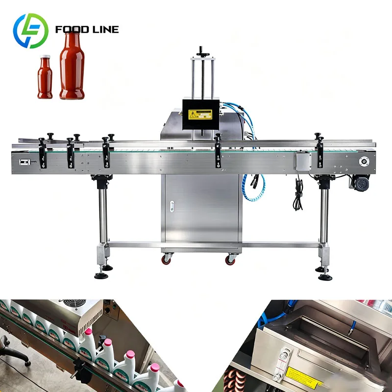 Automatic Foil Sealing Machine Induction Bottle Cap Sealer For Plastic Container Packaging Customized