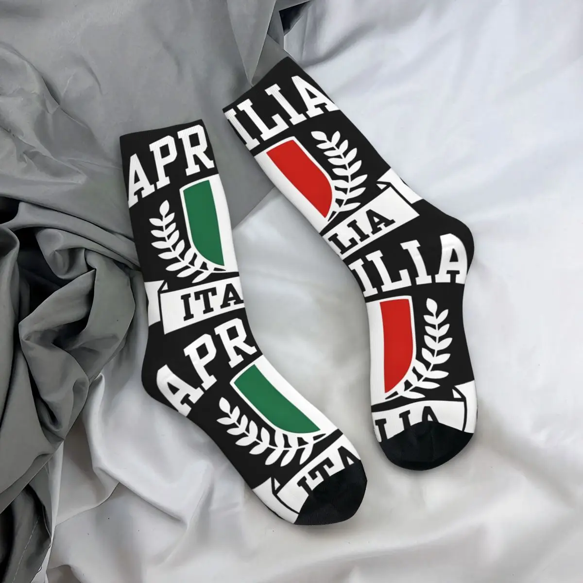 Divertenti calzini da uomo Happy Fan Fan Retro Harajuku A-Aprilia Street Style novità Seamless Crew Crazy Sock Gift stampato