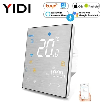Tuya WiFi slimme thermostaat temperatuurregelaar voor water Elektrische vloerverwarming Water/gasboiler Werkt met Alexa Google Home