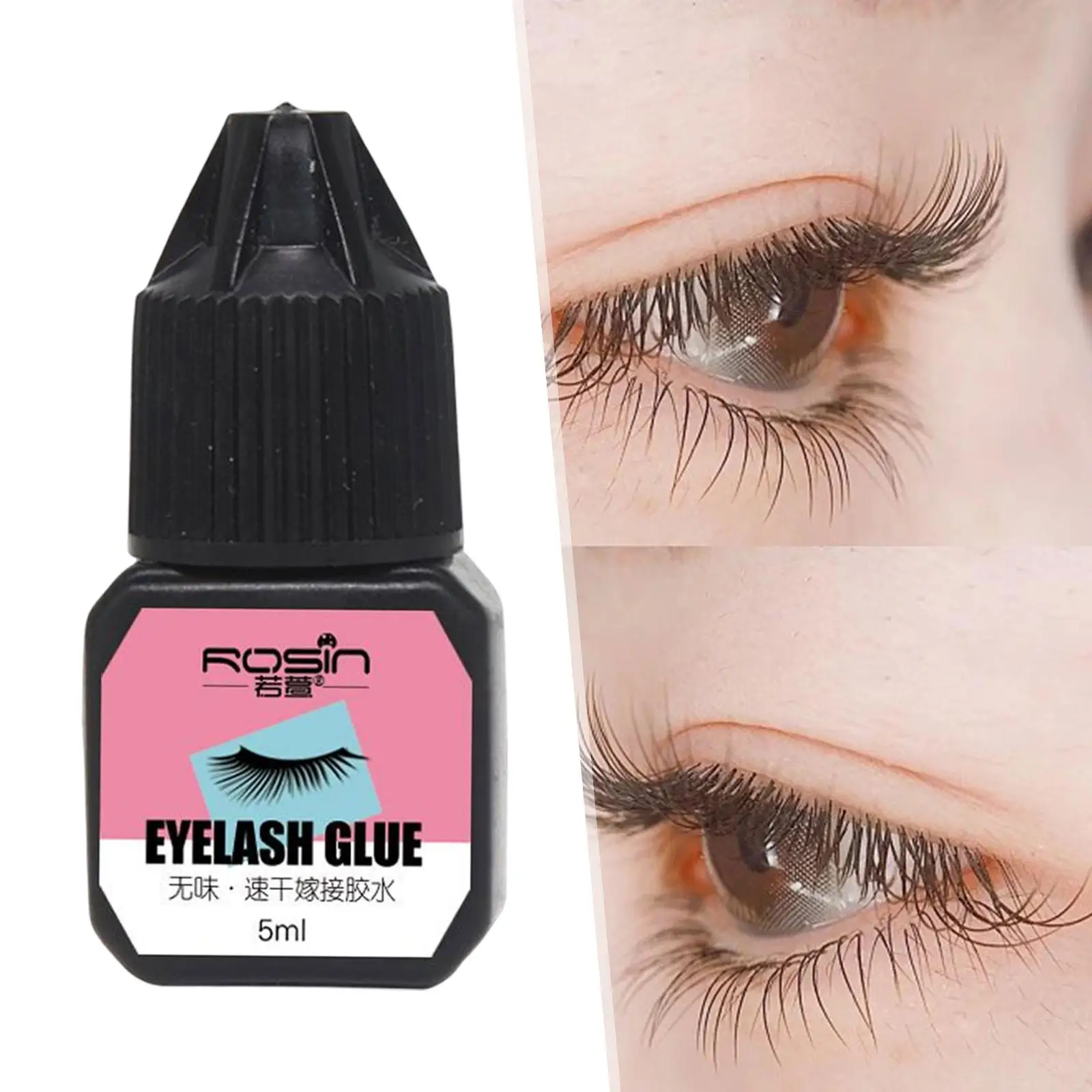 Eyelash Extension Glue Strong Low Fume 2S Quick Drying DIY Lash Extension Glue