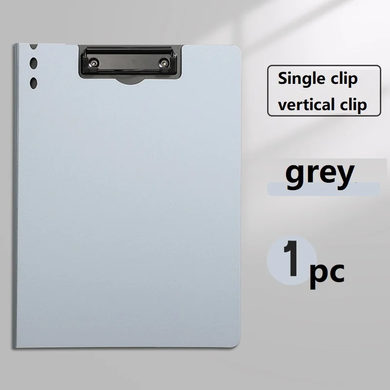 A4 File Folder Clipboard Writing Pad Memo Clip Double Board Paper Clips Test Paper Organizer School Supplies Office Stationary