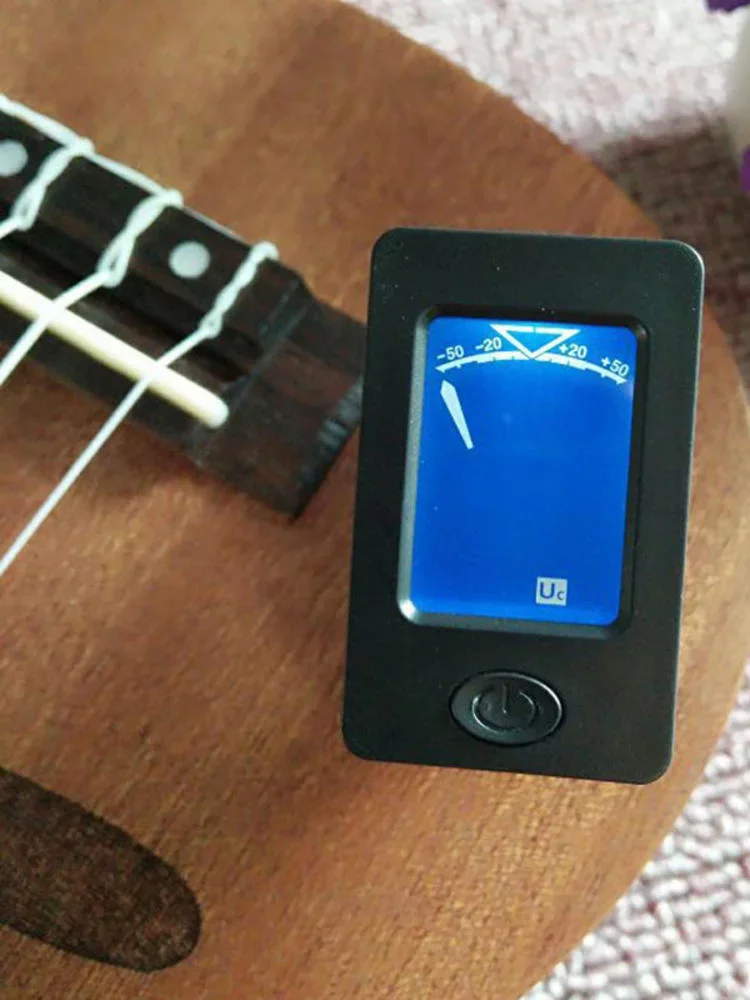 JETuner-Accordeur de tonalité numérique à clipser avec écran LCD, adapté pour ukulélé électrique, basse, violon, universel, rotatif à 360 degrés, sensible