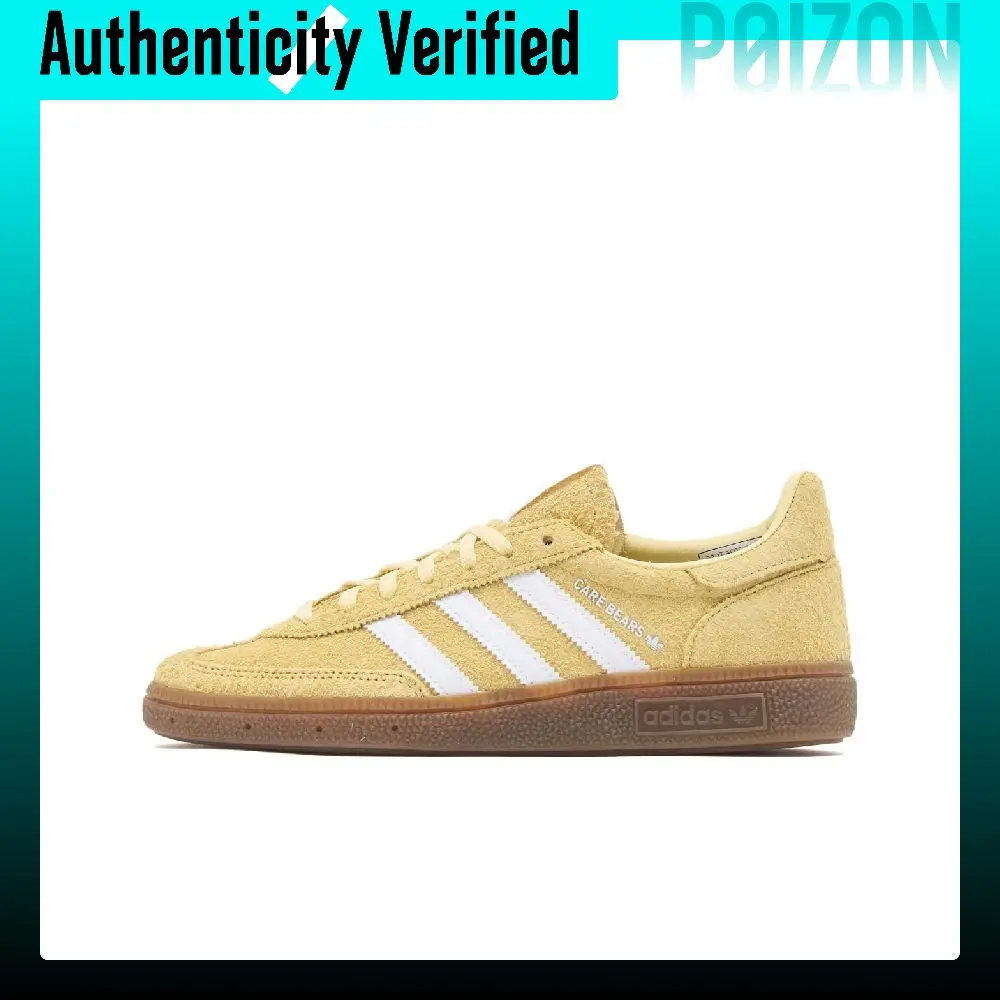 CARE BEARS X Adidas Originals HANDBALL SPEZIAL German Army Trainers Women's White, Yellow, Rubber Color KI5034