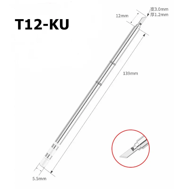 T12 K Serie Löten Lötkolben Tipps T12 Serie Eisen Spitze Für Hakko FX951 STC UND STM32 OLED Elektrische Löten eisen