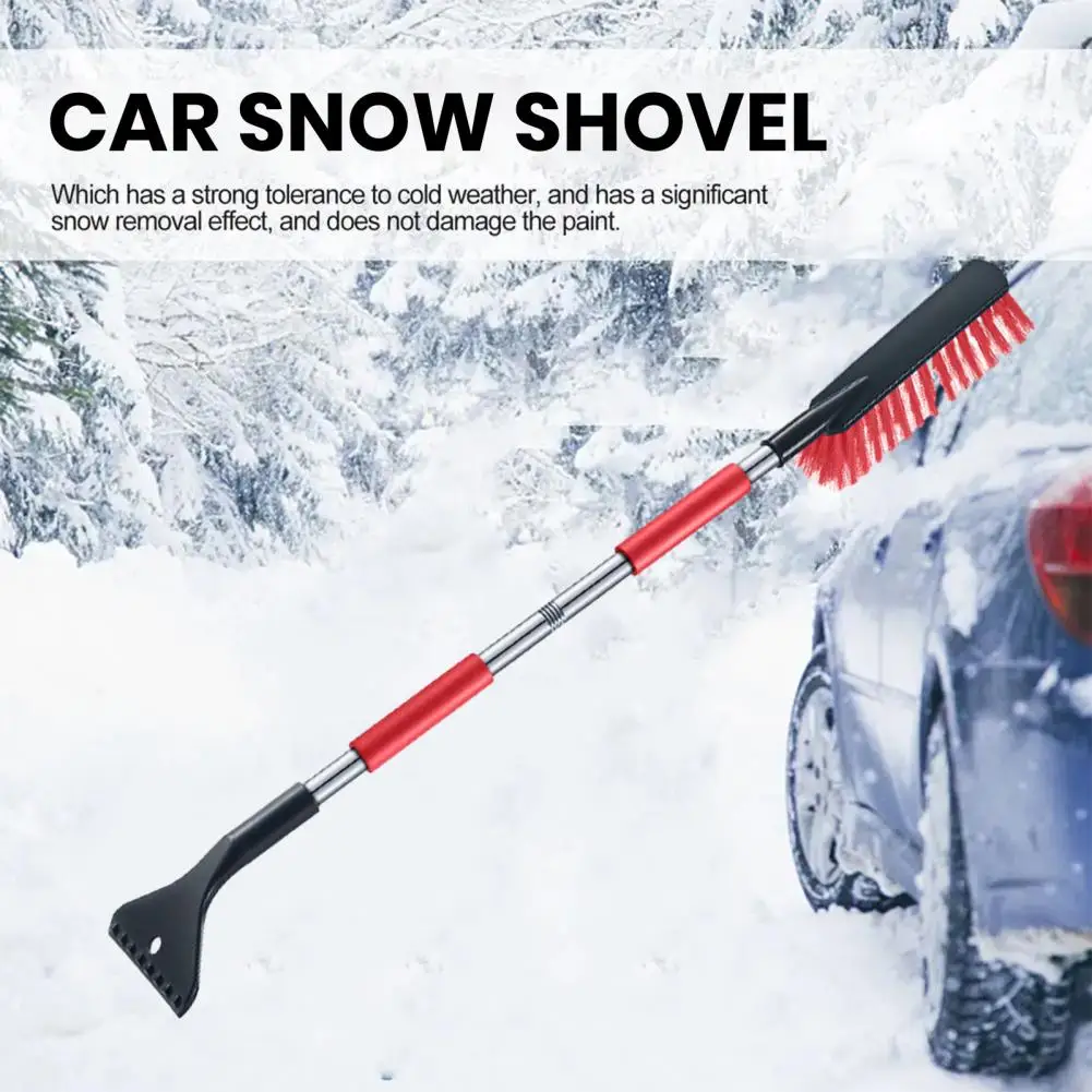 

Snow Shovel with Soft Tips Extendable Ice Scraper Snow Brush for Car Windshield Window Portable 2 1 Snow Scraper with for Suv