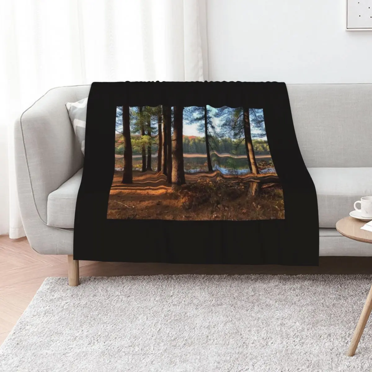 

Maxfield Parrish Landscape Photograph by Ellen Barton Harriman Throw Blanket Decorative Sofa Hairys Luxury Throw Blankets