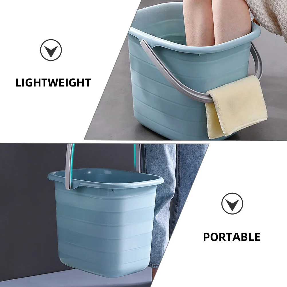 Plastic Barrel Multipurpose Bucket for Home Portable Cleaning Water Bath Small Folding
