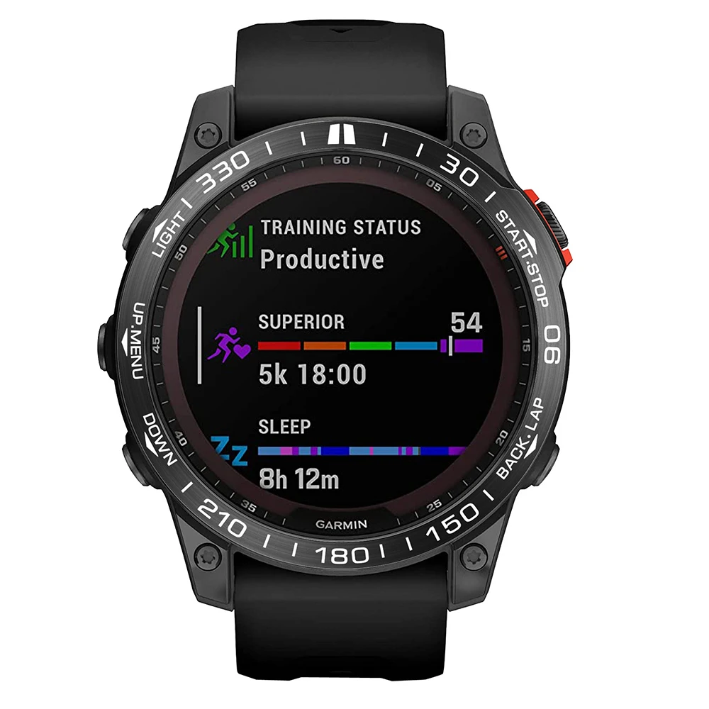 حلقة إطار لاصقة لملحقات الغطاء الواقي من الفولاذ المقاوم للصدأ Garmin Fenix 7/7S/7X Pro