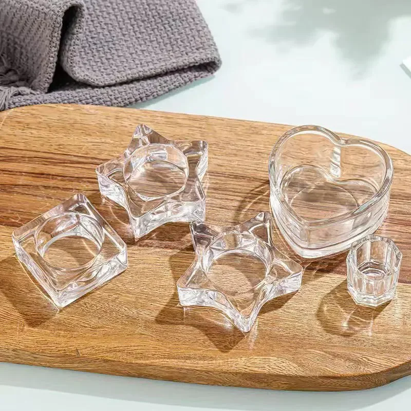 Frascos para velas, taza de vela de cristal, portavelas de aromaterapia casero DIY, decoración de dormitorio m