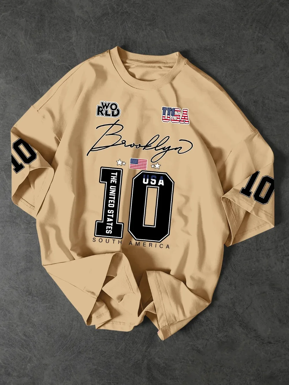 Estilo Brooklyn USA 3D-Druck Sport Schnelltrocknend Atmungsaktiv Herren Damen T-Shirt Outdoor Street Harajuku Y2K Eltern-Kind-Kleidung Top – Detail 4
