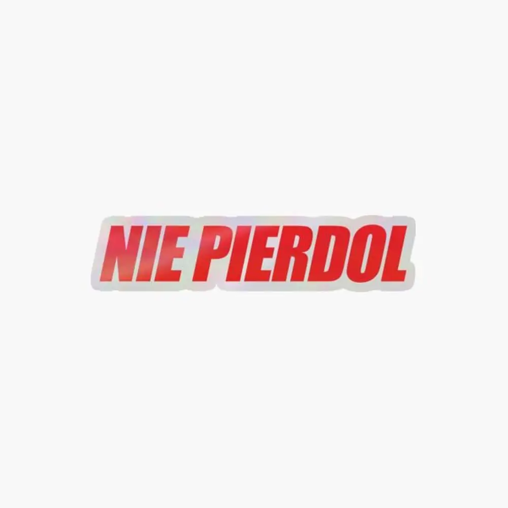 

Nie Pierdol - польская голографическая наклейка «Заклятие фуп» для декора ноутбука, спальни, автомобиля, милый мультяшный арт, модный общественный чемодан
