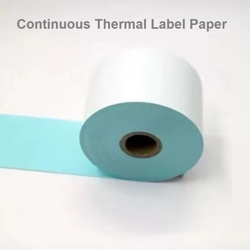 Big Roll Thermal continuous self-adhesive printing paper 40 50 55 60 70 75 80 100 110 mm wide thermal label paper