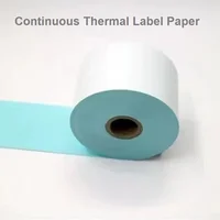 Papel de impresión autoadhesivo continuo térmico Big Roll 40 50 55 60 70 75 80 100 papel de etiquetas térmicas de 110 mm de ancho