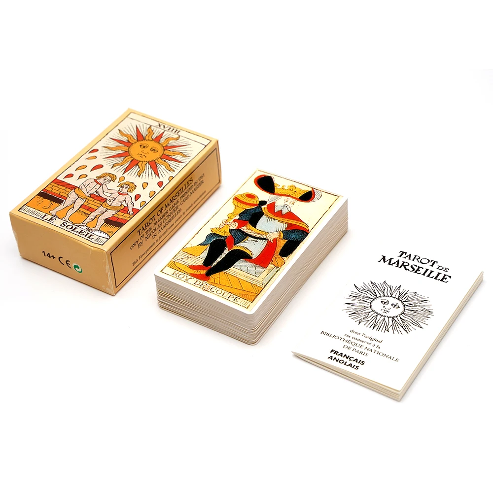 Français Tarot de Marseille Tarot Cards de Conver 78 Lames booklet