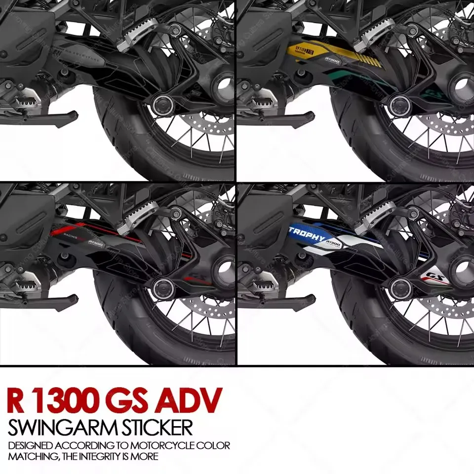 

For R 1300 GS ADV r1300gs adv Motorcycle Accessories Swingarm Protection Kit Sticker Protector 3D Resin Sticker