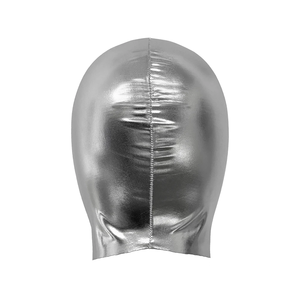 Unisex Kunstleder Kopfbedeckung Halloween CS Spiel Party Cosplay Zubehör Kostüme Männer Offene Augen Mund Vollkopfbedeckung Gesichtsmasken