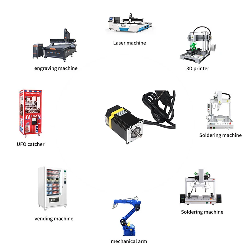 Nema 23 CNC Stepper Motor Kit with 2-Phase Hybrid Speed Controller High Performance Oriented Power Tool for DIY CNC Router