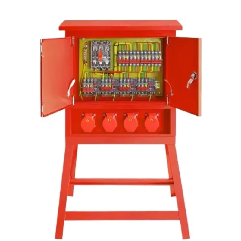 Products Electric Outdoor Rainproof Temporary Site Power Supply Metal Distribution Box Empty Whole Set Low Voltage