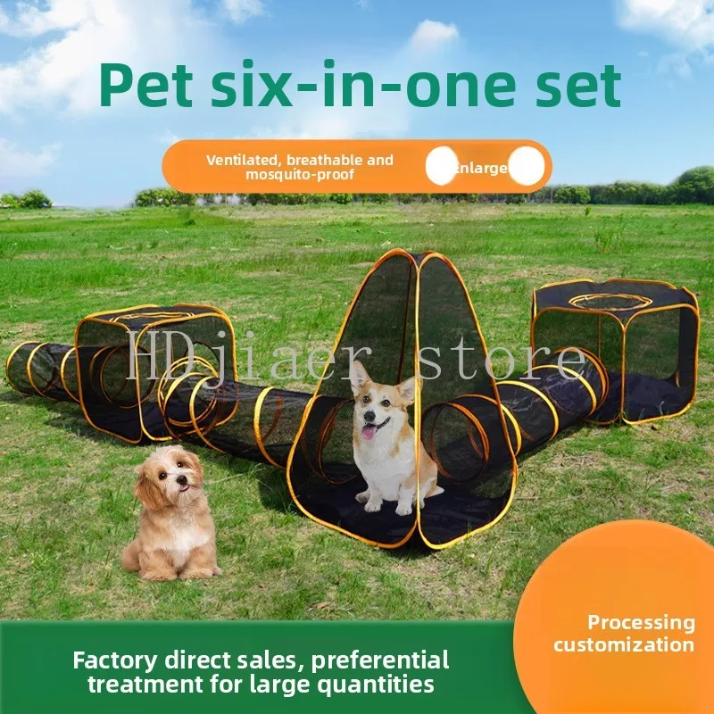 

New Outdoor Cat Channel Outdoor Dog Toy Dog Game Channel Pet Cage