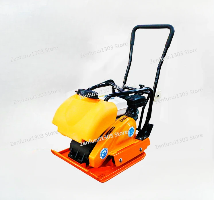 C90t Gasoline Vibration Flat Plate Tamping Foundation Horizon Tamper Compactor Impact Tamping Small Electric Ramming Machine