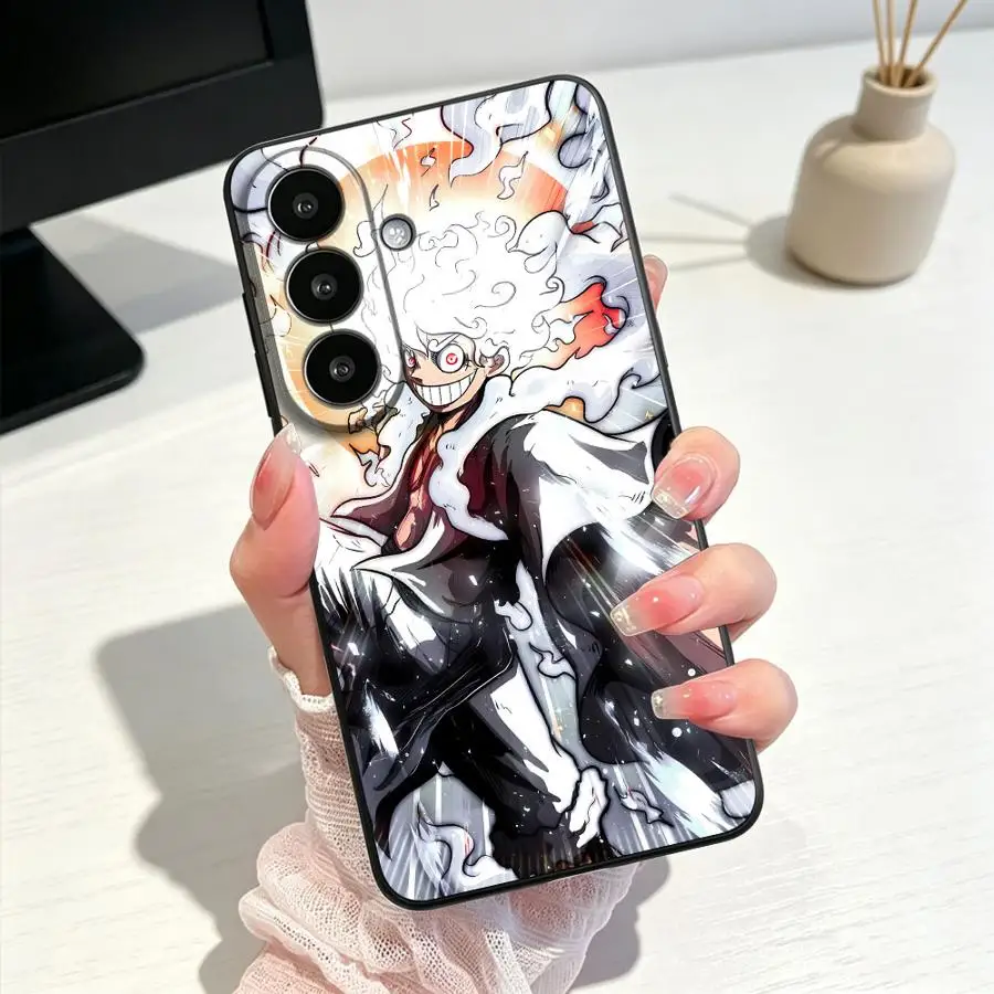 Ones P-iece Anime Art Case for Samsung Galaxy S26 Ultra S23 S24+ Note 20 8 9 10 S10 S9 S25+ S25 Plus S26+ S24 S20 S21 FE Phone