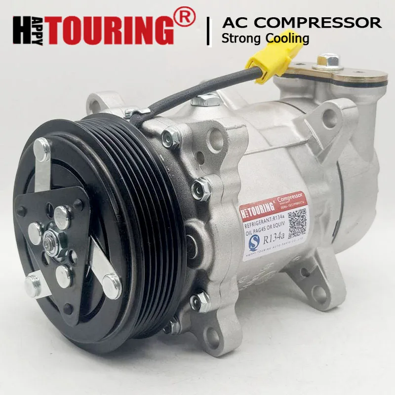 SD6V12 A/C COMPRESSOR for Peugeot 206 1412 1431 6453CN 6453EH 6453FS 6453JG 6453JK 699690 699190 40405087 9611111780 9628239480