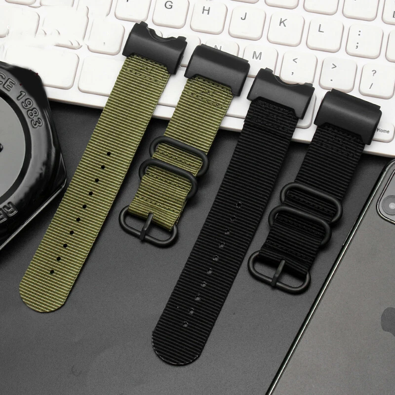 عالية الجودة النايلون حزام الساعات ل كاسيو G-Shock GWG-1000-1A/A3/1A1GB/GG تعديل كبير الطين الملك تنفس قماش حزام سوار