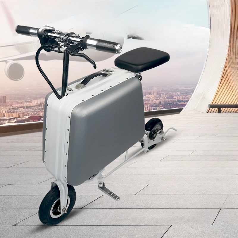 Luggage folding electric bicycle for the elderly electric vehicle male travel luggage electric vehicle boarding