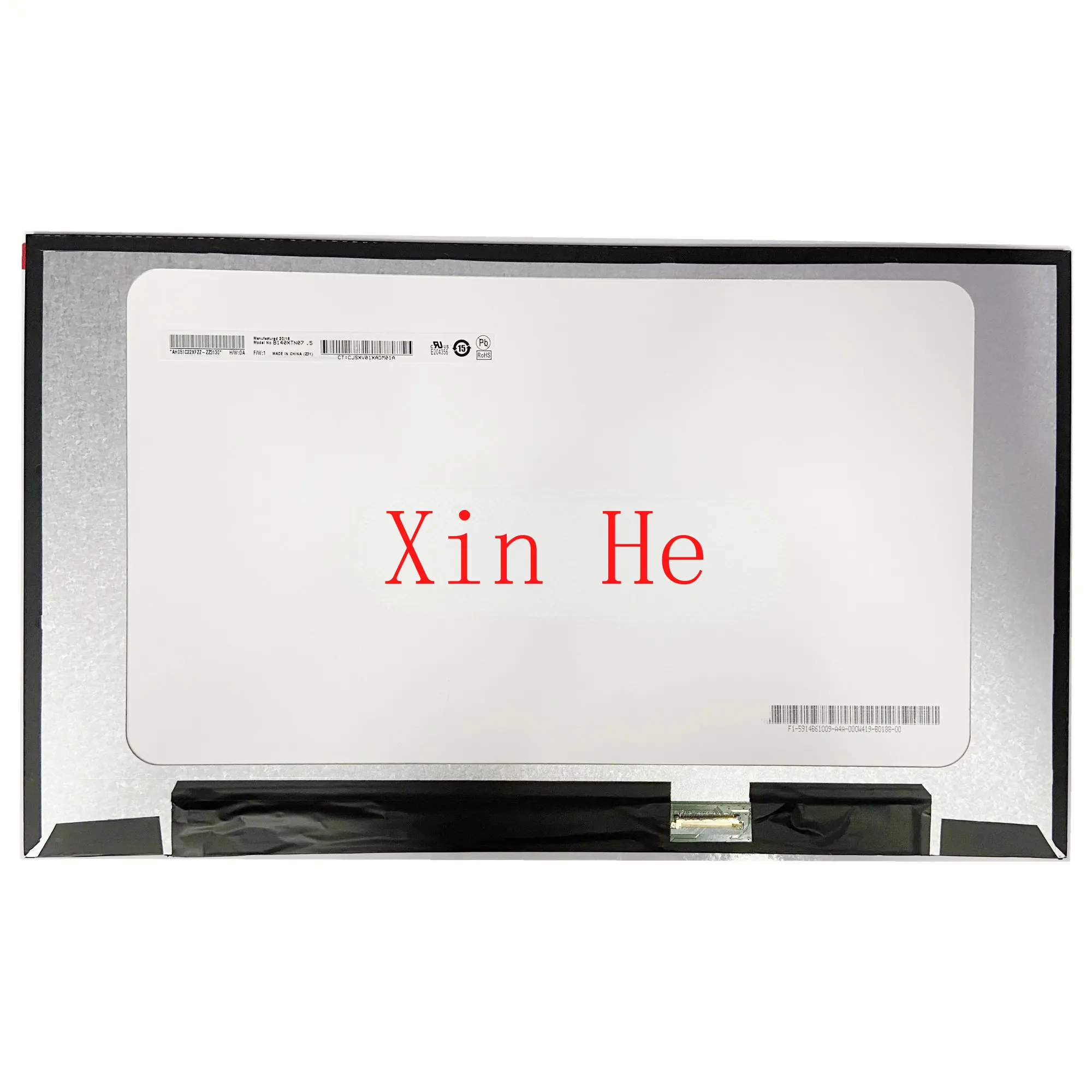 

B140XTN07.5 fit B140XTN07.4 LCD LED Screen Display with No Screw Holes 1366X768