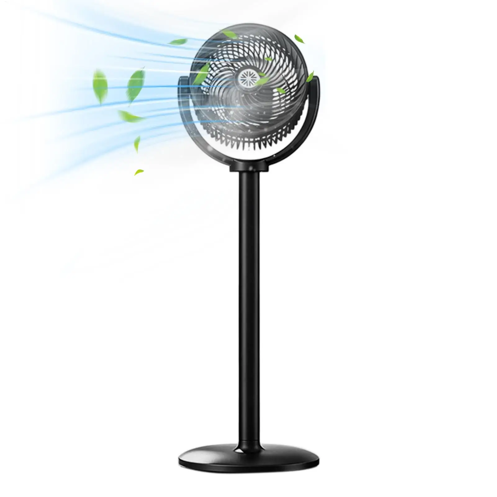 Standing Fan 5 Speed Settings Adjustable Height Air Circulator Fan for Homeowners Dwellers Renters Home Office Dorms Bedroom