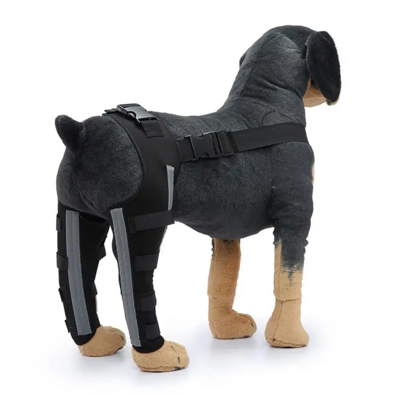 Dog Back Leg Brace Dog Hip Joint Care Support Brace Short Rear Leg Hock Brace For Torn ACL Dog Canine Knee Stifle Brace Wrap For