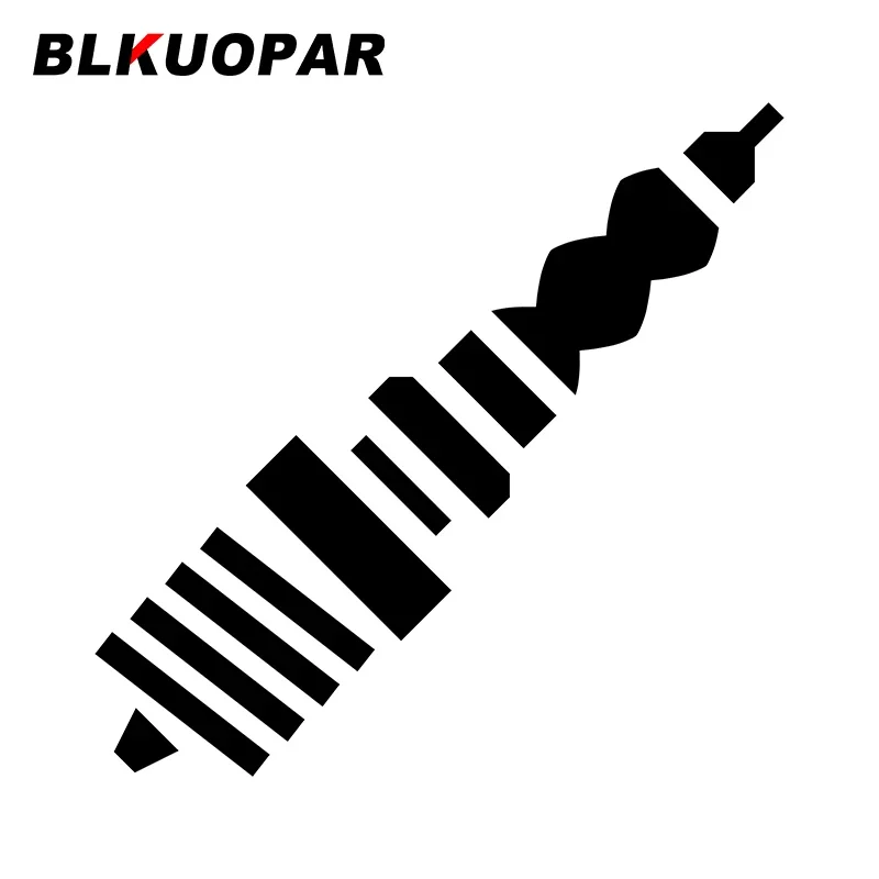 BLKUOPAR for Spark Plug Car Stickers Sunscreen Personality Simple Decals Scratch-Proof Refrigerator Motorcycle Decor Car Label