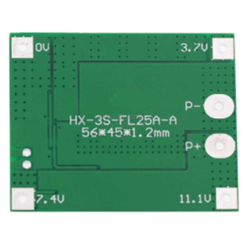 2 قطعة حماية المجلس 3S 11.1 فولت 12.6 فولت 25A مع التوازن البلاستيك حماية المجلس 18650 ليثيوم أيون بطارية PCB حماية المجلس