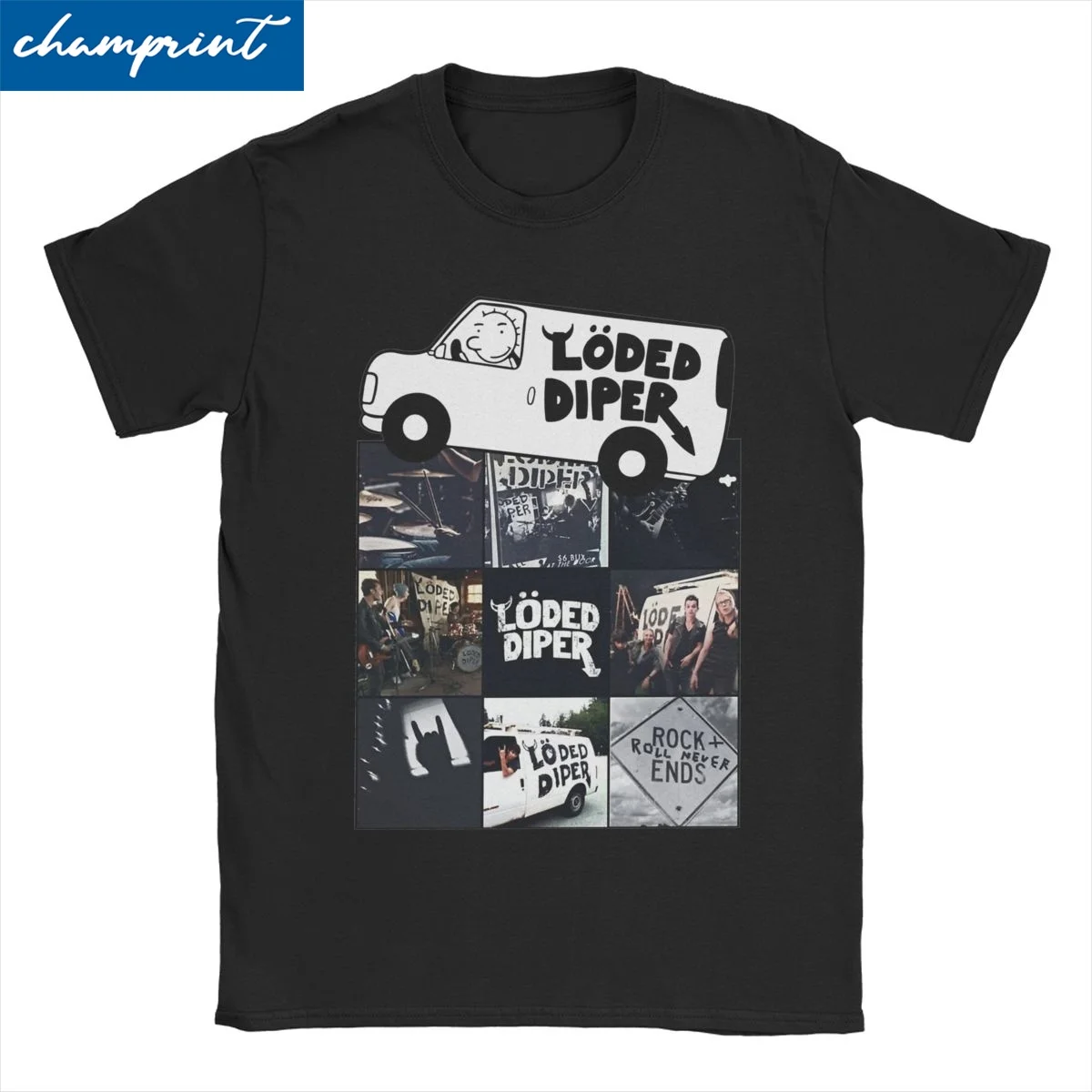 Music Band Rodrick Rules Wimpy Kid T-Shirts for Men Women Loded Diper  Pure Cotton Tees Crew Neck Short Sleeve T Shirts  Clothes