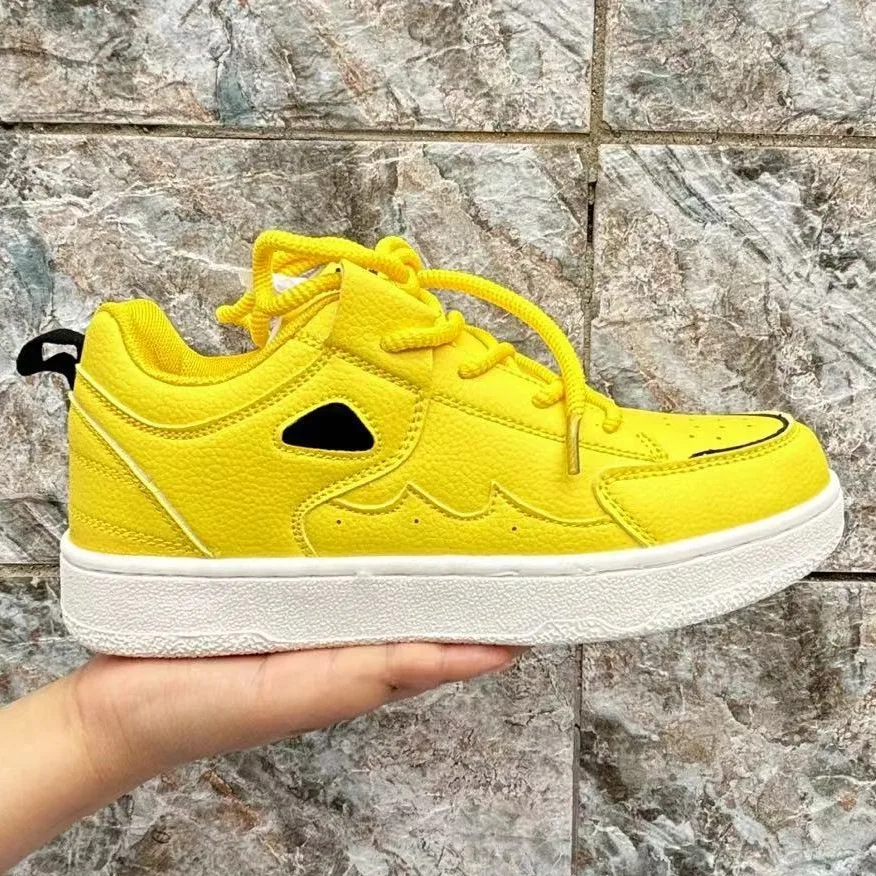 Casual shoes 2026 Spring and Autumn color blocking trend thick soled shoes for men and women low cut sports board shoes