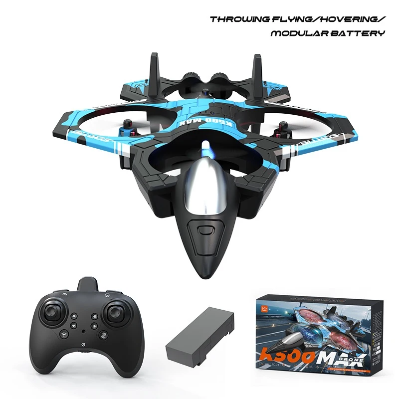 MINI Caccia telecomandata elettrica portatile 4CH 2.4G ED Illuminazione 360 °   Roll Throw Fly Fixed Attitude Hover Aereo RC Aereo