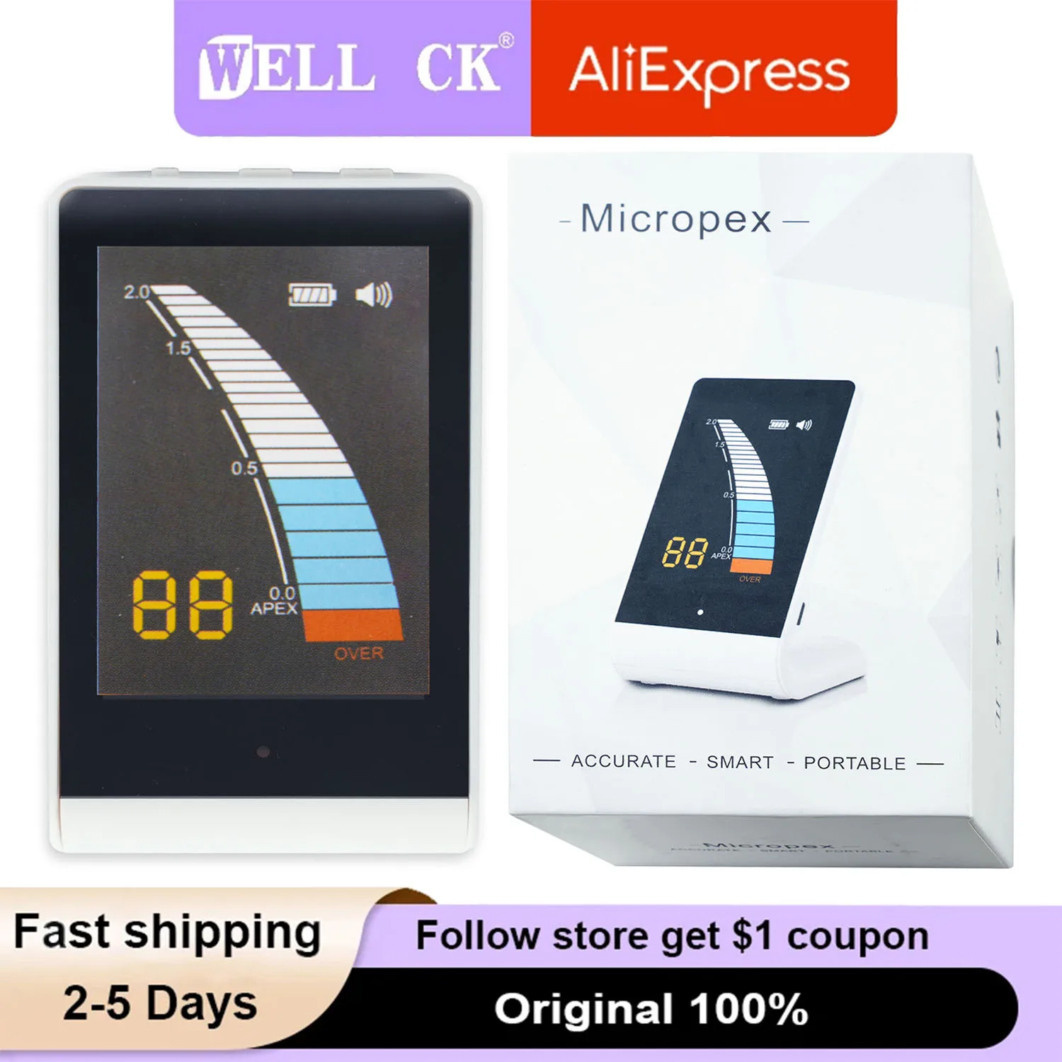Dental Mini Endo Root Cancal Apex Locator Endodontic Buzzer Alert With LCD Screen Measure For Dentist Equipment