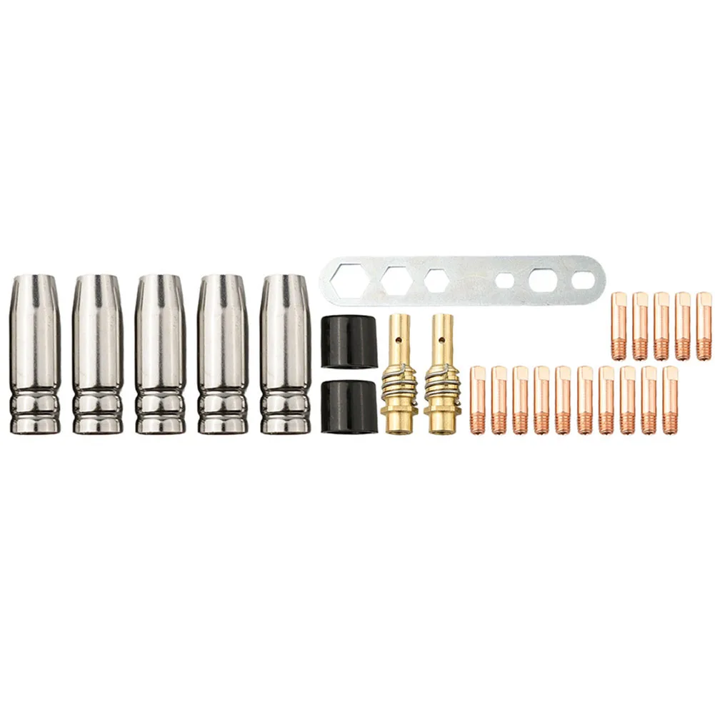 Contact Tips 15AK MB-15 Professional Welding 15 0.9mm Contact Tips Gas Diffusers Accessories Inert Gas Welding Parts