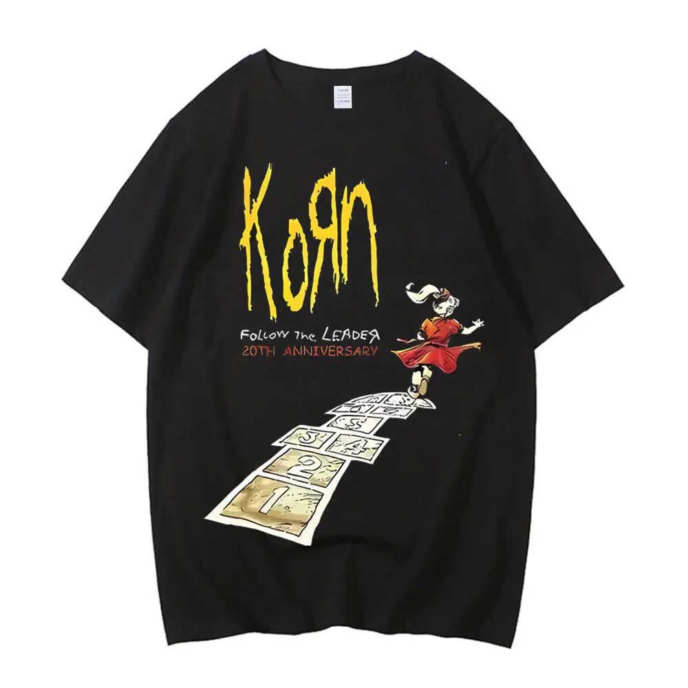 Korn tshirt cotton teen harajuku  2000s anime Grunge hip hop Pop Culture shirt Vintage hip hop women Retro
