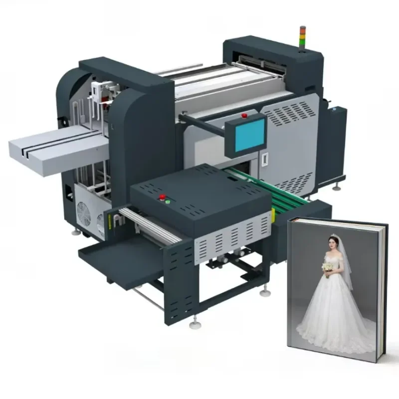 2026 hot sale High Speed Automatic Wedding Photo Book Lay Flat Binding Machine Baby School Photobook Layflat Binder Photo