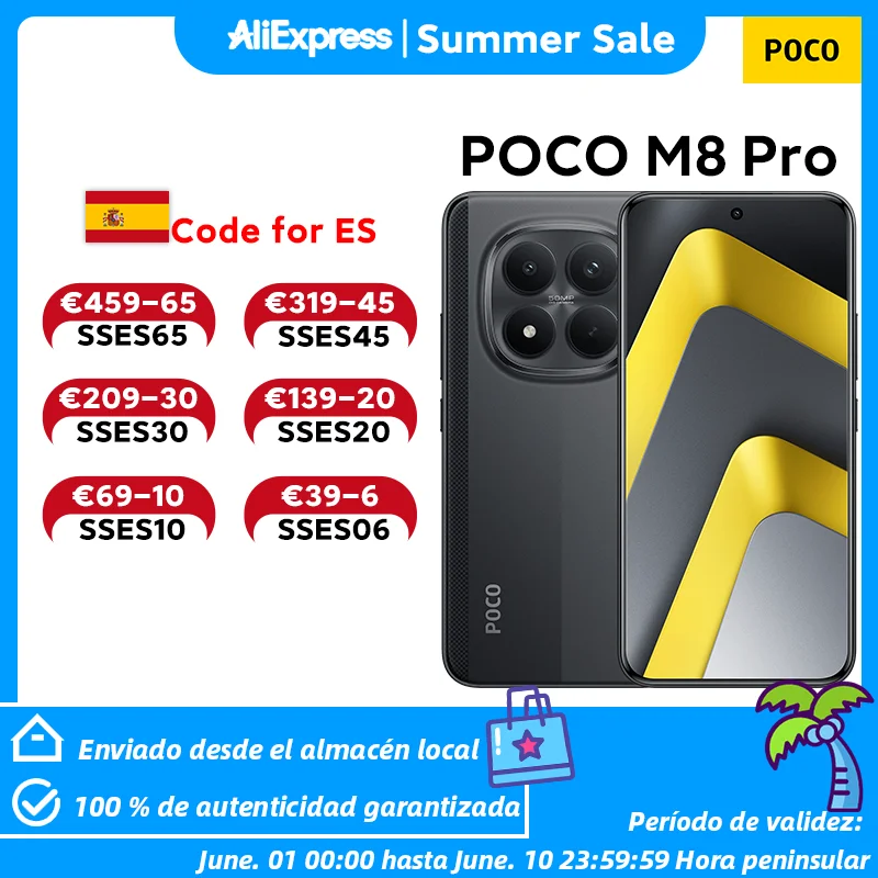 Versión global POCO M8 Pro 5G Procesador Snapdragon 7s Gen 4 Smartphone Pantalla AMOLED de 6,83" Cámara de 50 MP Batería de gran capacidad de 6500 mAh Teléfono móvil POCO