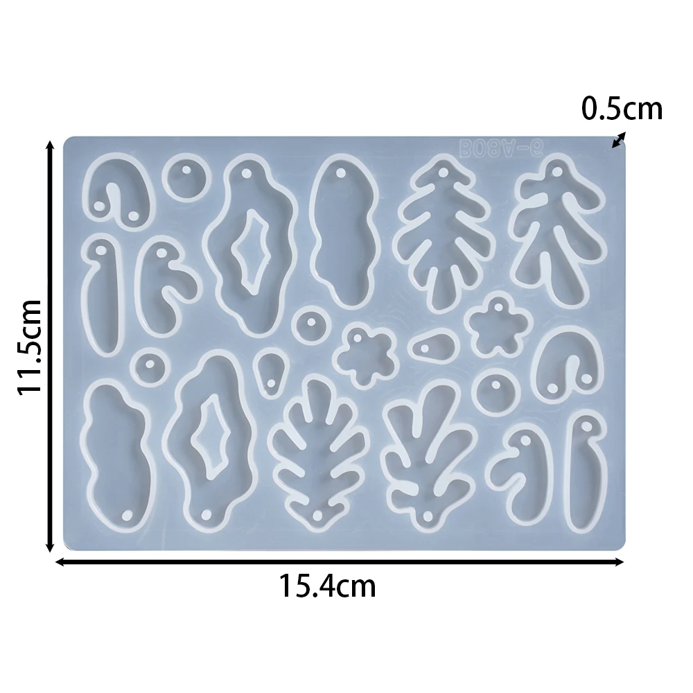 1 Stks/partij Geometrische Oorbellen Hanger Siliconen Mal Ster Gemengde Stijl Opknoping Epoxyhars Mal Voor Diy Decor Sieraden Maken