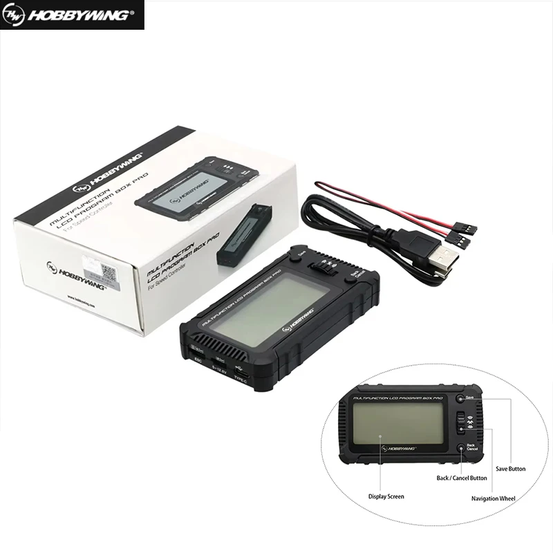 Hobbywing LCD Program Box pro for Platinum Xerun Ezrun Seaking pro ESC - Universal Programmer for RC Car Boat Airplane