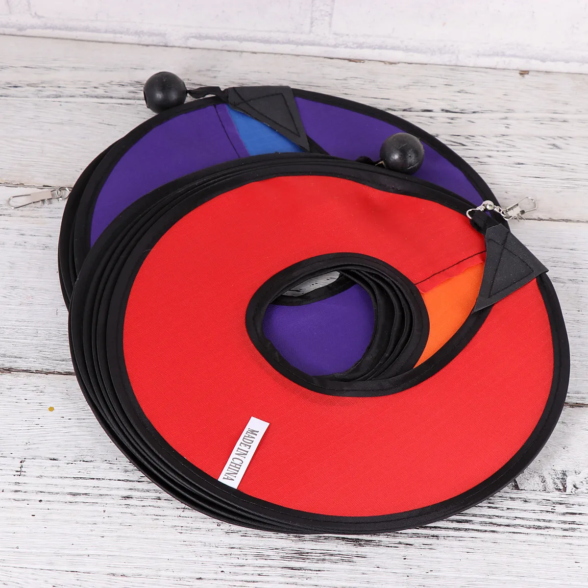 5Pcs Rainbow Curly Spiral Wind Spinner Eye Catching Rotating Outdoor Hanging Decoration for Yard Garden Party Windmill Festival