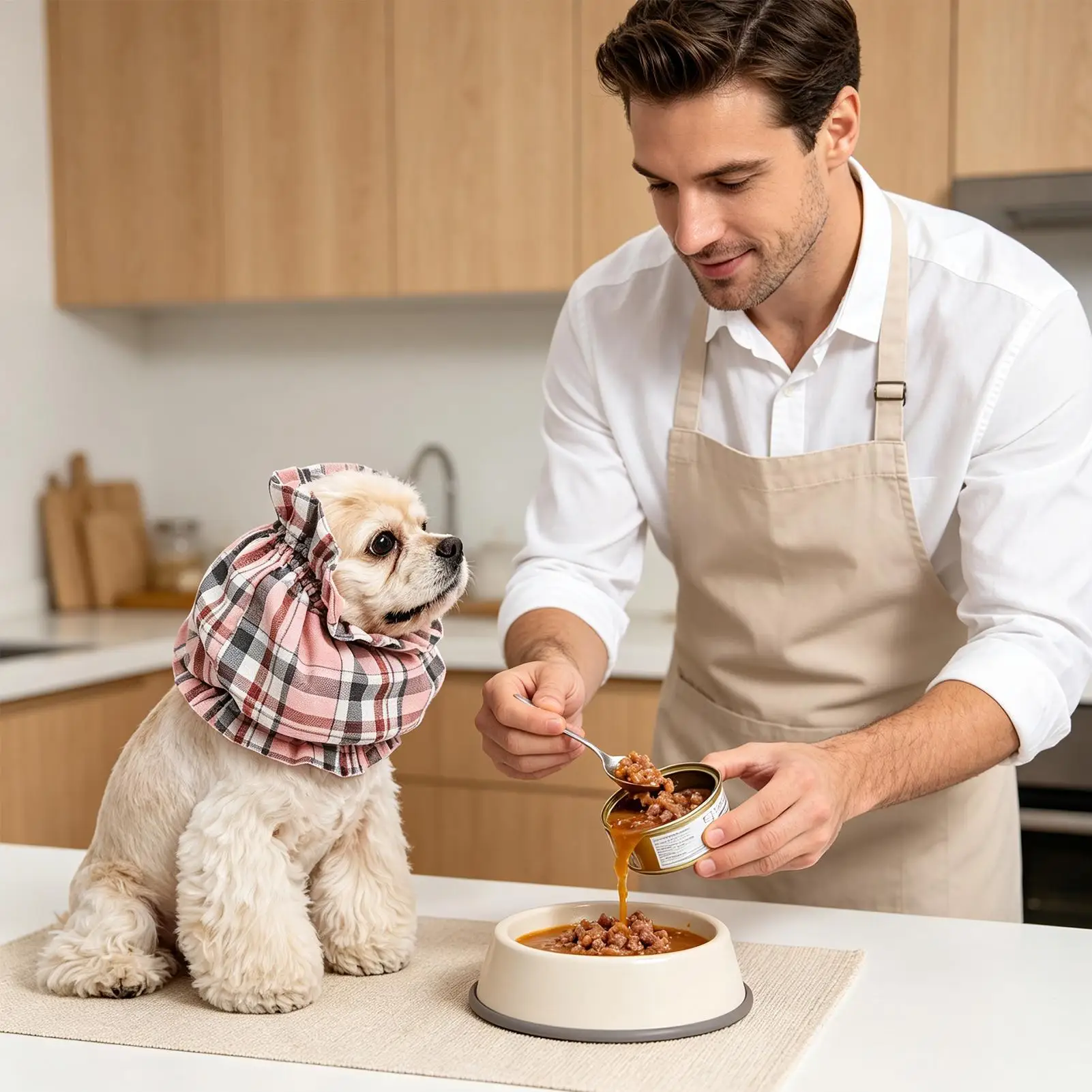 Dog Snood For Eating Elastic Cuff Breathable Calming Relief Protection Eating Wrap Dog Ear Covers For Puppy Medium Pet Home