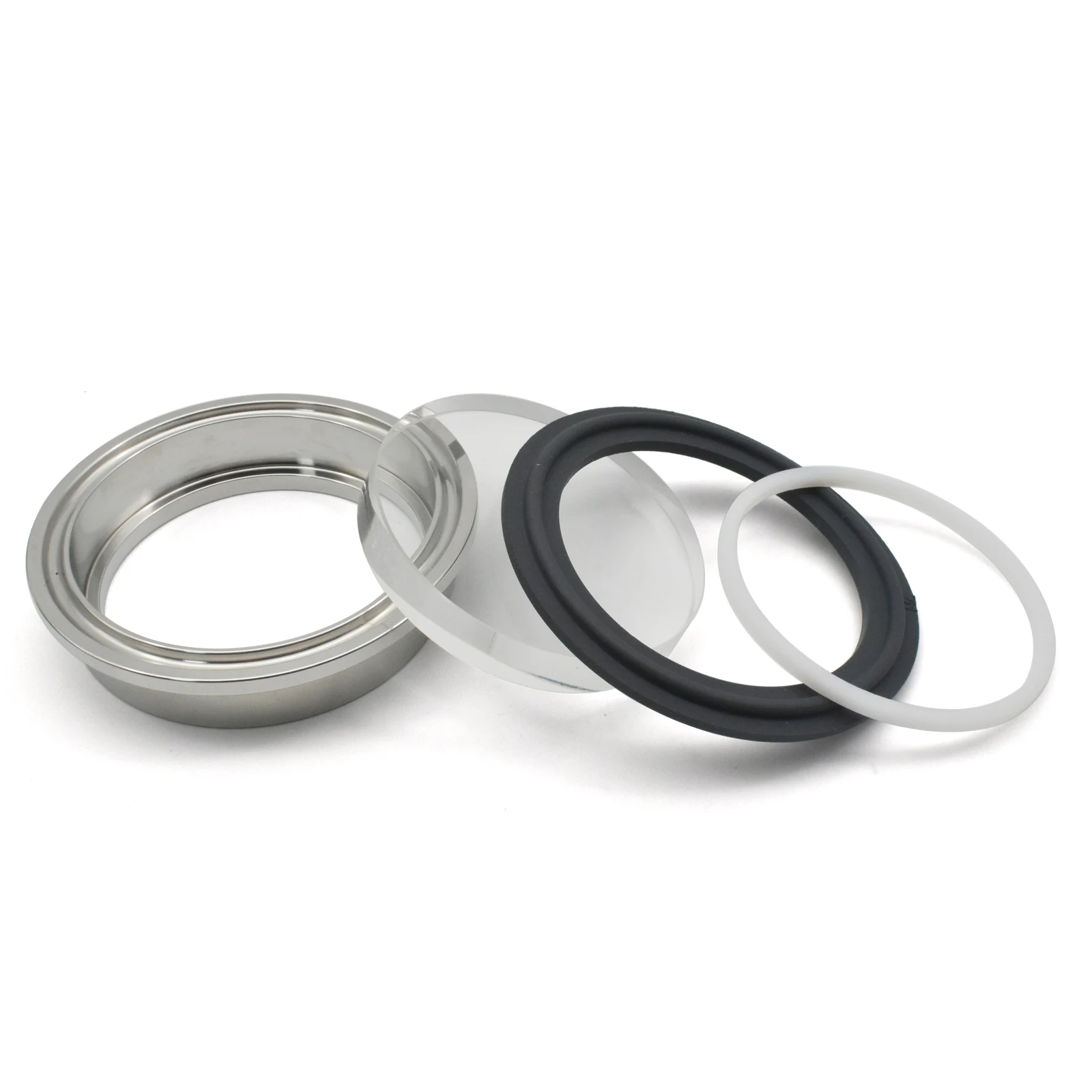 1.5 inch 2 inch Tri Clamp Instrument Tee with Sight Glass Sanitary SS304/316L Homebrew Beer Craft Parts Clamp sight glass